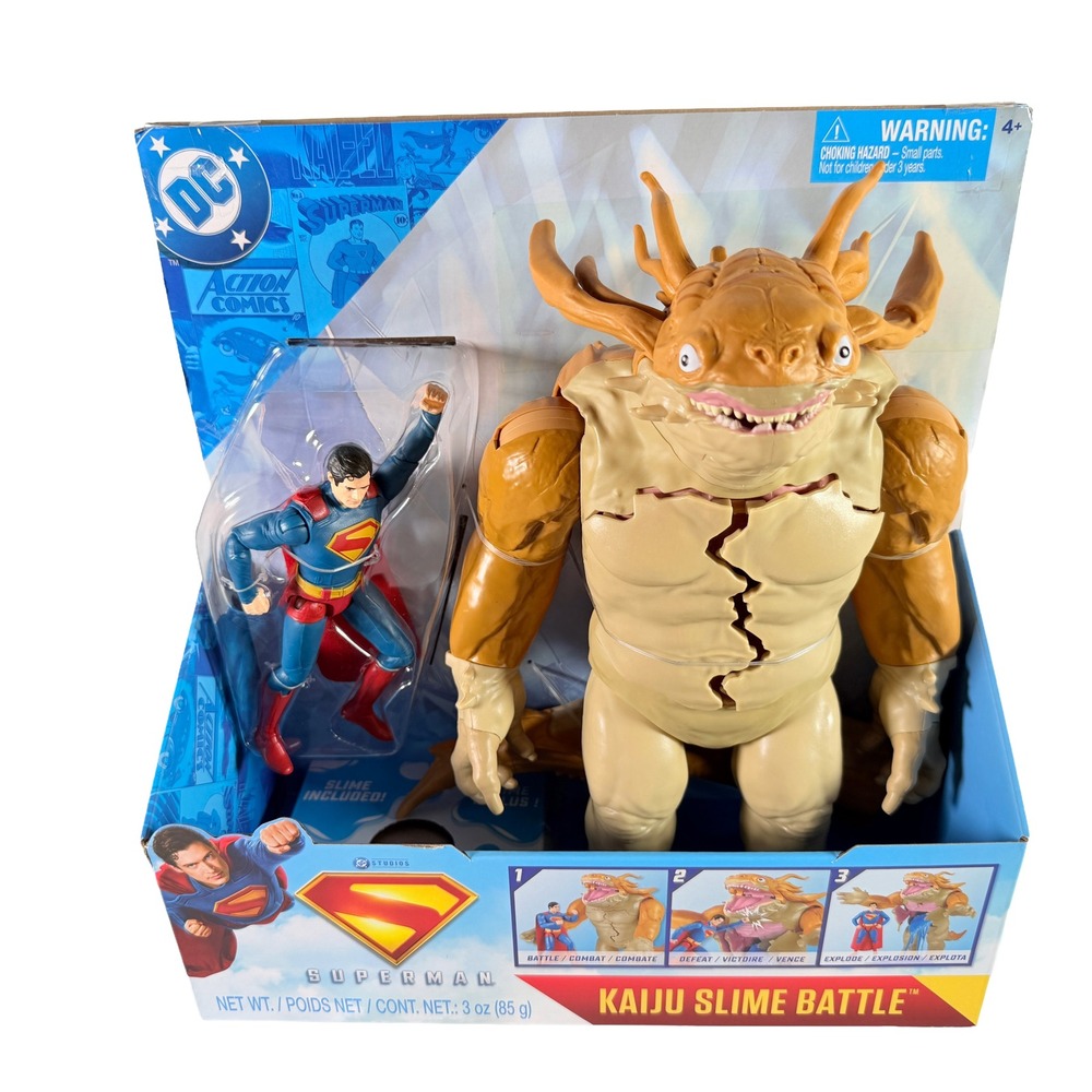 DC Comics Superman Kaiju Slime Battle Figure Set New NIB